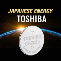 Toshiba 3V Lithium Coin Cell Battery Pack Of 5 Batteries, CR2025