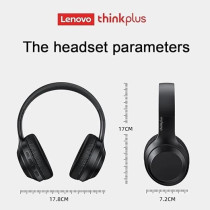 Lenovo Thinkplus Headphones Th10, Wireless, Wired, Black