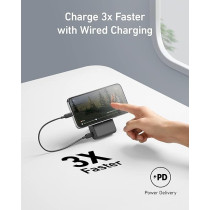 Anker Magnetic Battery, 10000Mah Foldable Wireless Portable Charger, 20W Usb-C Power Delivery For Iphone 15/15 Plus/15 Pro/15 Pro Max, Iphone 14/14 Pro / 14 Pro Max, Iphone 13/12 Series, Black