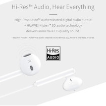 Huawei 55030088 Headphones Type C, White, Wired
