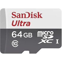 Sandisk Ultra SDSQUNS-064G-GN3MN 64Gb 80Mb/S UHS-I Class 10 Microsdxc Card