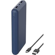 Belkin Usb C Portable Charger 20000 Mah, 20000 Power Bank With Type Input Output Port And 2 A Ports Included To Cable For Iphone, Galaxy, Blue