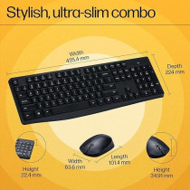 Hp Wireless Keyboard And Mouse Combo, Black, CS10