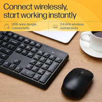 Hp Wireless Keyboard And Mouse Combo, Black, CS10
