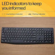 Hp Wireless Keyboard And Mouse Combo, Black, CS10