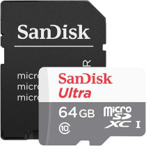 Sandisk Ultra MicroSDxc Karta Pamici 64 Gb, Class 10 Uhsi 100Mbs Z Adapterem