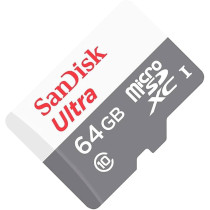 Sandisk Ultra MicroSDxc Karta Pamici 64 Gb, Class 10 Uhsi 100Mbs Z Adapterem