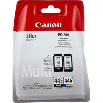 Canon Pg 445/Cl 446 Bk/C/M/Y Ink Cartridge
