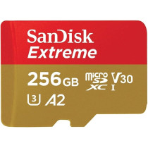 Sandisk Extrem MicroSD 256GB, Red/Beige, SDSQXA1