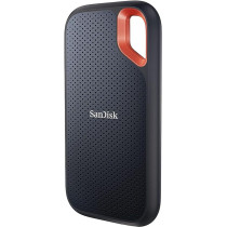 Sandisk 4TB Extreme Portable SSD Up To 1050Mb/s USB C, USB 3.2 Gen 2 External Solid State Drive, SDSSDE61 4T00 G25, Black