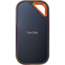 Sandisk Extreme Pro 4TB Portable NVMe SSD, USB C, Up To 2000Mb/s, Ruggedised And Water Resistant, SDSSDE81 4T00 G25, Black