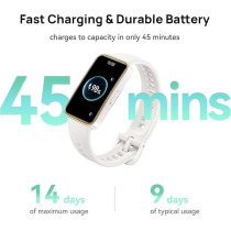 Huawei Band 9, Comfortable All-Day Wearing, Sleep Tracking, Fast Charging, Durable Battery, Intelligent Brightness Adjustments, 100 Different Workout Modes, Compatible With iOS And Android, Black