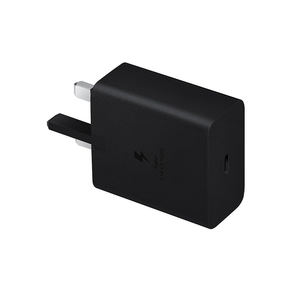 Samsung Galaxy Official 45W Travel Adapter, Super-Fast Charging, Uk Plug With USB Type-C Cable, Black