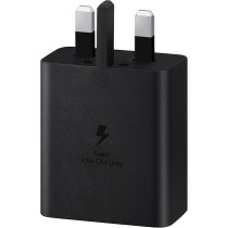 Samsung Galaxy Official 45W Travel Adapter, Super-Fast Charging, Uk Plug With USB Type-C Cable, Black