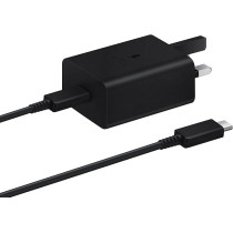 Samsung Galaxy Official 45W Travel Adapter, Super-Fast Charging, Uk Plug With USB Type-C Cable, Black