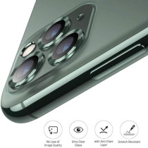 Samsung Camera Lens Protector Metal Frame Ultra-Thin High Definition 9H Hardness Anti-Scratch For iPhone 13 Pro Max, Midnight Green