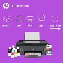 Hp Smart Tank 516 Wireless All-In-One, Print, Scan, Copy, All In One Printer, Print Up To 18000 Black Or 8000 Color Pages-Cyan, 3YW70A