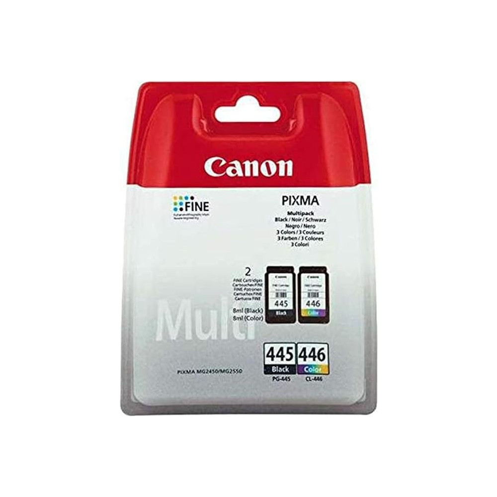Canon Pg445 And Cl446 Combo Pack For Ip2840 Mg2440 Mg2540 Mg2940 Printers