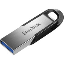 Sandisk Ultra Flair-USB Flash Drive, 128 GB, Silver