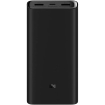 Xiaomi VXN4254GL Mi Power Bank 3 Pro 20000 mAh For Laptop USB Type C Pd 45W, Ultra High Capacity Portable Charger, Compatible With Macbook, Mi Notebook, Nintendo Switch, Dell Xps 13, Thinkpad, Black