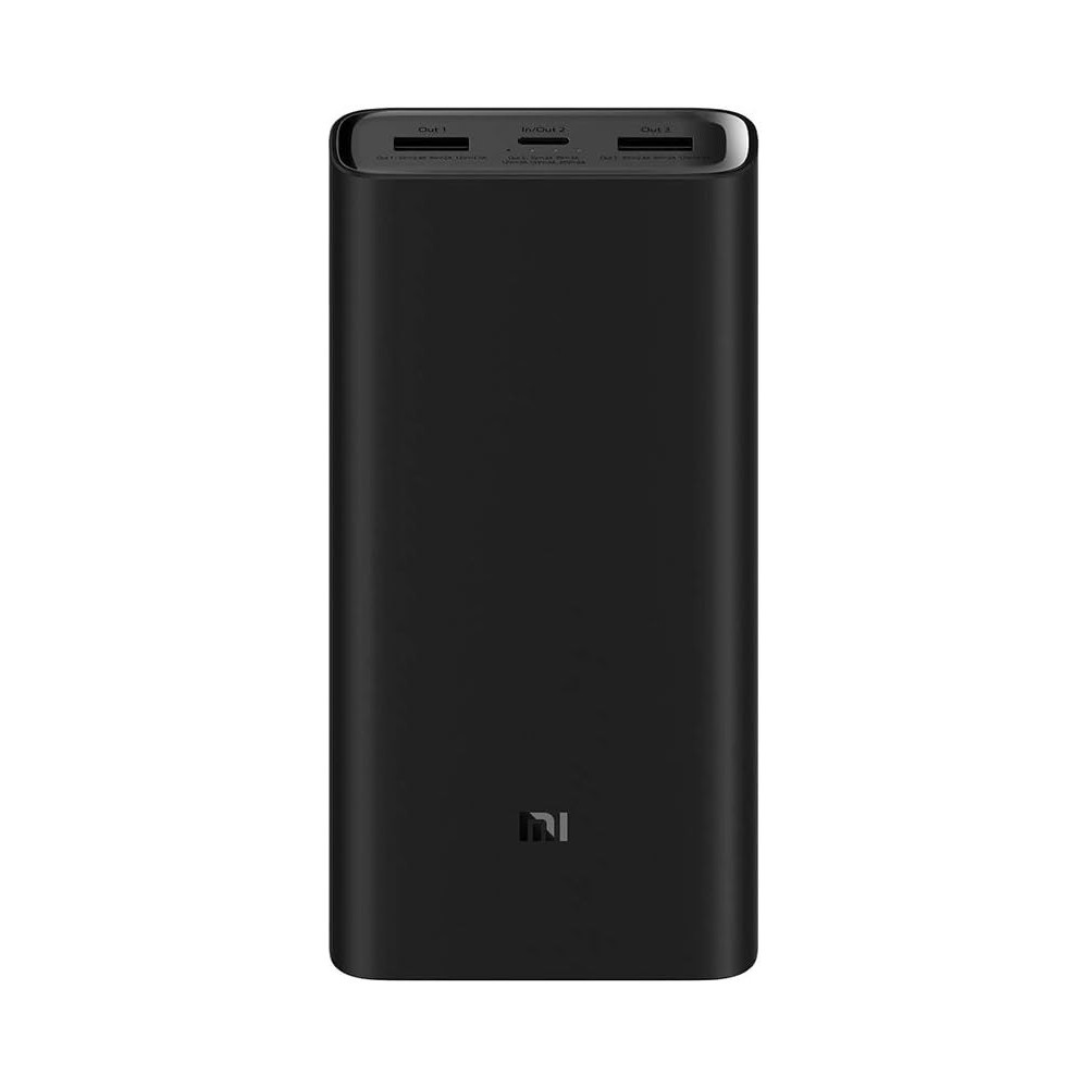 Xiaomi VXN4254GL Mi Power Bank 3 Pro 20000 mAh For Laptop USB Type C Pd 45W, Ultra High Capacity Portable Charger, Compatible With Macbook, Mi Notebook, Nintendo Switch, Dell Xps 13, Thinkpad, Black