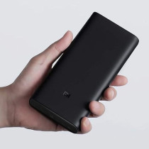 Xiaomi VXN4254GL Mi Power Bank 3 Pro 20000 mAh For Laptop USB Type C Pd 45W, Ultra High Capacity Portable Charger, Compatible With Macbook, Mi Notebook, Nintendo Switch, Dell Xps 13, Thinkpad, Black
