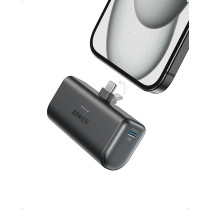 Anker Nano Power Bank With Built-In Foldable USB-C Connector, 5000mAh Portable Charger 22.5W, For iPhone 15/15 Plus/15 Pro/15 Pro Max, Samsung S22/23 Series, Huawei, Ipad Pro/Air, Airpods And More