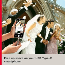 SanDisk Ultra 256GB Dual Drive Luxe Type-C 400MB/s USB 3.2 Gen 1, Silver, SDDDC4-256G-G46, Silver/Grey