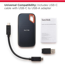 SanDisk 2Tb Extreme Portable Ssd Up To 1050Mb/S - Usb-C, Usb 3.2 Gen 2, External Solid State Drive, SDSSDE61-2T00-G25