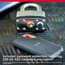 SanDisk 2Tb Extreme Portable Ssd Up To 1050Mb/S - Usb-C, Usb 3.2 Gen 2, External Solid State Drive, SDSSDE61-2T00-G25