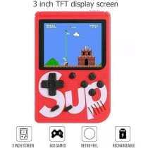 Sup Awh Game Box Plus 400 In 1 Retro Games Upgraded Version Mini Portable Console Handheld Gift By Prime Tech, Red