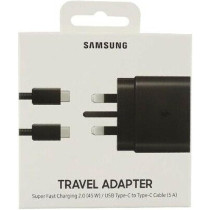 Samsung UK Travel Adaptor, 45W with USB Type C Cable, Black, EP-TA845XBEGCN