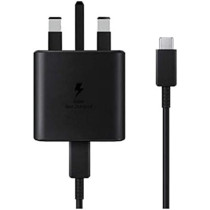 Samsung UK Travel Adaptor, 45W with USB Type C Cable, Black, EP-TA845XBEGCN