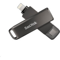 SanDisk Ixpand Flash Drive Luxe 128GB 2-In-1 Lightning And USB Type-C Connectors For Your Iphone And Ipad, Grey,SDIX70N-128G-GN6NE