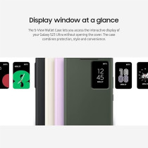 Samsung Galaxy S23 Ultra View Wallet Case, Black, EF-ZS918CBEGUS