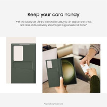 Samsung Galaxy S23 Ultra View Wallet Case, Black, EF-ZS918CBEGUS