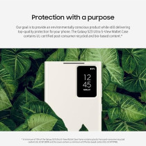 Samsung Galaxy S23 Ultra View Wallet Case, Black, EF-ZS918CBEGUS