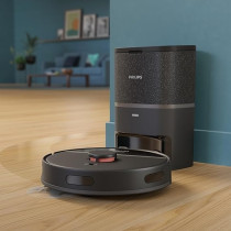 Philips HomeRun 3000 Series Aqua Vacuum And Mop Robot - HomeRun App Enabled, 4000 pa Strong Suction Power, Up to 200 min Runtime, SelfCharging And Emptying, XU3100/01, 1 Year Warranty