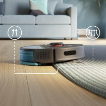 Philips HomeRun 3000 Series Aqua Vacuum And Mop Robot HomeRun App Enabled 4000 pa Strong Suction Power Up to 200 min Runtime SelfCharging, XU3000/01, Black, 1 Year Warranty