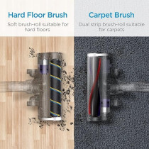 Midea Cordless Stick Vacuum Cleaner with 450W Powerful BLDC Motor for High Suction Power, 70 Minutes Run Time, Light Weight, One Button Flexible Bend, Motorized Brush for Hard Floor And Carpets, P7FLEX, Black/Grey, 1 Year Warranty