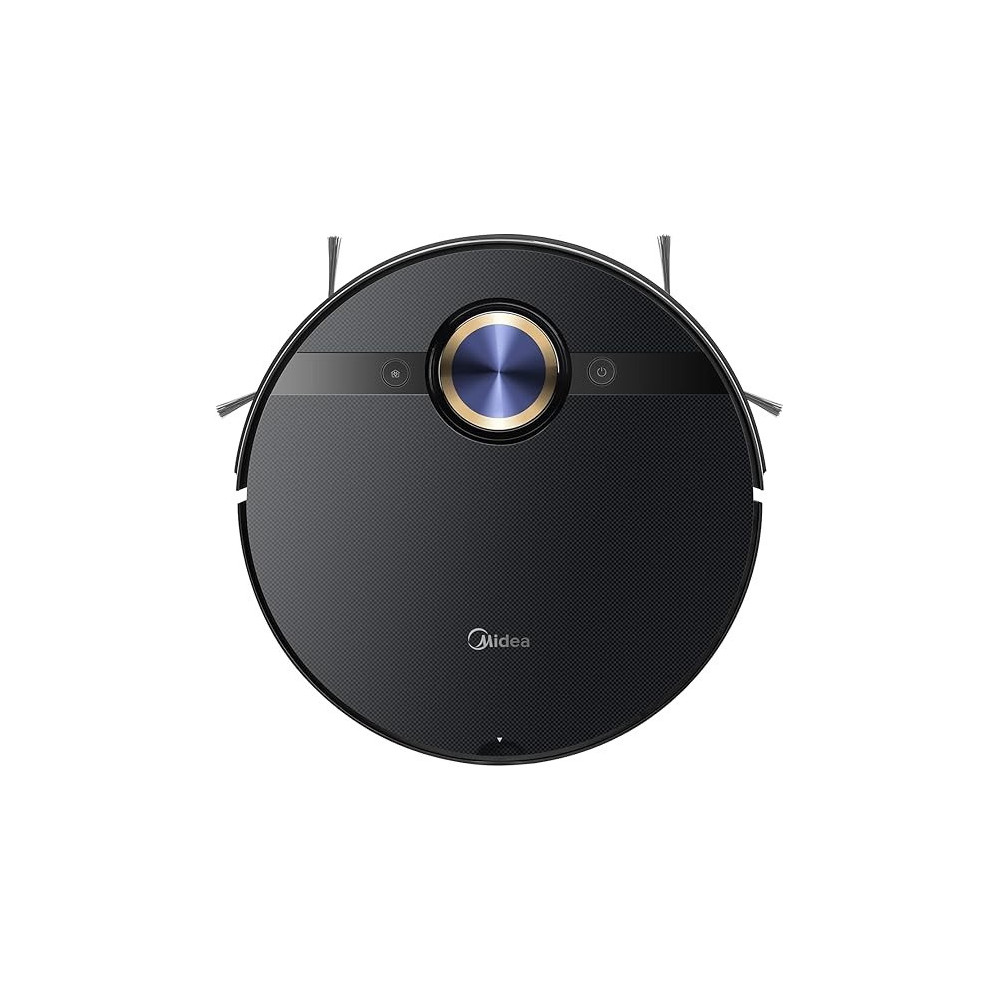 Midea M7 Pro Robot Vacuum Cleaner, 4000Pa Strong Suction with BLDC motor, 150 Min Run Time, Wet Mopping, App And Voice control with Msmartlife, 450ml dust-180ml Water Tank, Carpet Sensor, LDS Navigation, Black, 1 Year Warranty