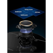 Midea M7 Pro Robot Vacuum Cleaner, 4000Pa Strong Suction with BLDC motor, 150 Min Run Time, Wet Mopping, App And Voice control with Msmartlife, 450ml dust-180ml Water Tank, Carpet Sensor, LDS Navigation, Black, 1 Year Warranty