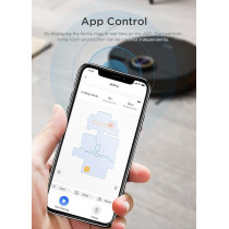 Midea M7 Pro Robot Vacuum Cleaner, 4000Pa Strong Suction with BLDC motor, 150 Min Run Time, Wet Mopping, App And Voice control with Msmartlife, 450ml dust-180ml Water Tank, Carpet Sensor, LDS Navigation, Black, 1 Year Warranty