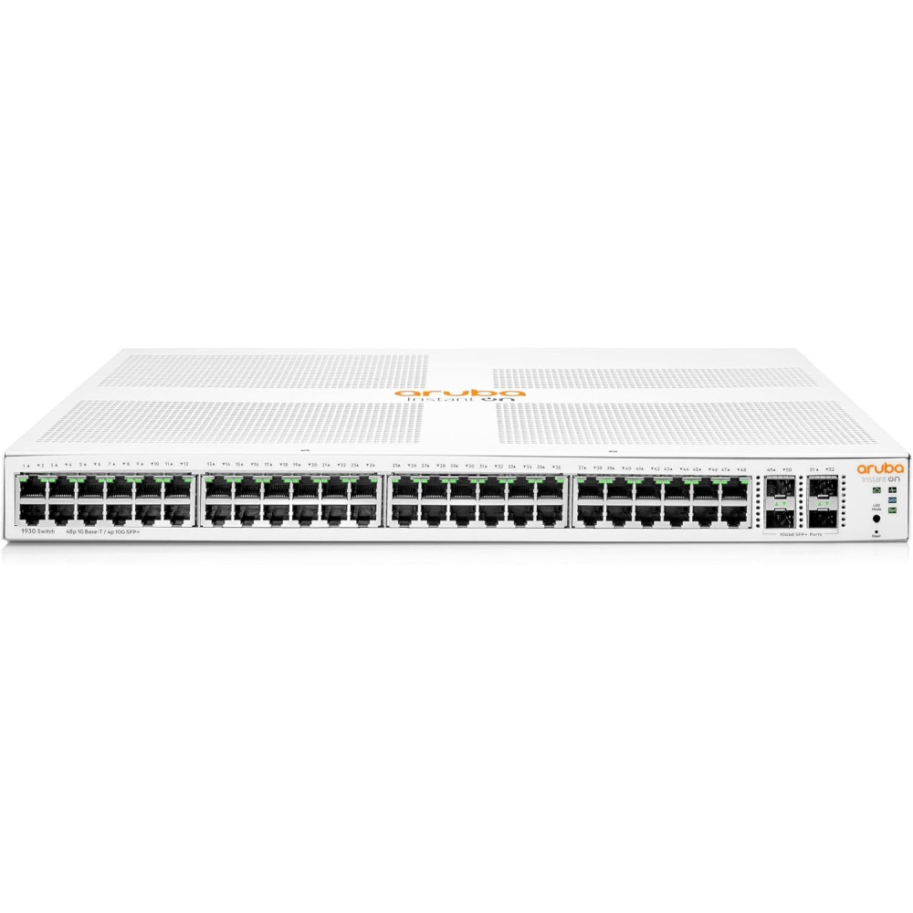 Aruba Networking Instant On Switch Series 1930 48-Port Gb Smart-Managed Layer 2+ Ethernet Switch, 48x 1G, 4X SFP+, US Cord, JL685A