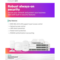 Aruba Networking Instant On Switch Series 1930 48-Port Gb Smart-Managed Layer 2+ Ethernet Switch, 48x 1G, 4X SFP+, US Cord, JL685A