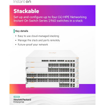 Aruba HPE Networking Instant On Switch 48p Gigabit 2p 10GBT 2p SFP+ 1960, JL808A