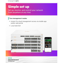 Aruba HPE Networking Instant On Switch 48p Gigabit 2p 10GBT 2p SFP+ 1960, JL808A