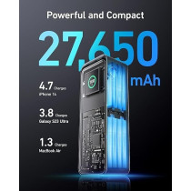 Anker Prime 27,650 mAh 3-Port 250 W Portable Charger Power Bank, Black