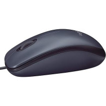 Logitech USB Mouse For PC And Laptop, M90, Black