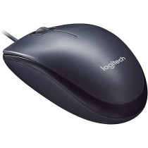 Logitech USB Mouse For PC And Laptop, M90, Black